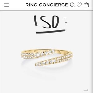 ISO Ring Concierge open wrap diamond ring